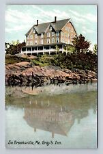 Brookville ME-Maine, Gray's Inn, Advertisement, Antique, Vintage Postcard picture