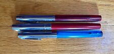 Lot of 2 Vintage Sheaffer cartridge fountain pens and 1 Esterbrook fountain pen picture