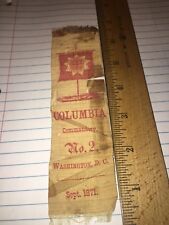 Antique Colombia University Bookmark 1871 picture