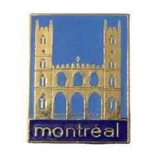 Vintage Montreal Notre-Dame Basilica Travel Souvenir Pin picture