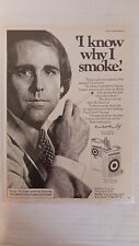 Vintage 1978 Vantage Cigarettes Black & White Print Advertisement picture