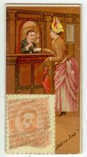 c1889 Duke's Postage Stamp card - Just In Time - Italy stamp picture