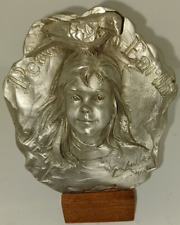 Vintage Pewter Ornament Peace On Earth dated and signed 1993 Lundeen Collection picture