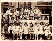 1944 CLEVELAND OHIO WARNER SCHOOL CLASS PHOTO PHOTOGRAPH 6.5x8.5 ORIGINAL 40-34 picture