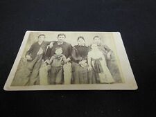 CDV of Family of Six by Unknown Photographer, ID'd picture