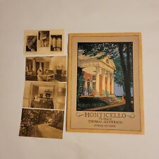 1933 MONTICELLO OFFICIAL SOUVENIR BOOK W/ Postcards Thomas Jefferson  picture