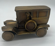 Vintage Banthrico Die Cast Metal 1908 Cadillac Limo Coin Bank picture