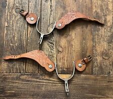 Vintage Crockett Spurs With Leather Straps picture