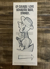 Newspaper Print Ad Schaefer Beer Double Sided Albany New York N.Y. 1961 #0026 picture