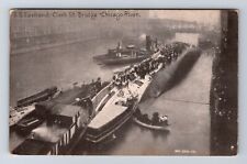 Chicago IL-Illinois, S.S. Eastland, Clark St Bridge, Antique Vintage Postcard picture