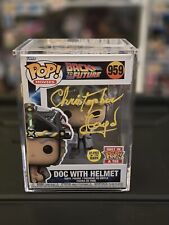 Funko POP Doc With Helmet #959 Signed By Christopher Lloyd GITD picture