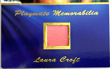 PLAYBOY PLAYMATE MEMORABILIA CARD #11/25 ~ LAURA CROFT ~ July 2008 Playmate picture