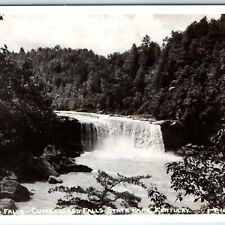 c1940s Cumberland Falls State Park, KY RPPC Waterfall Real Photo W.M. Cline A259 picture