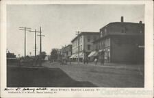 Main Street,Barton Landing,VT Orleans County Vermont F.J. Kinney Postcard picture