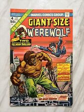 Giant-Size Werewolf #4 (1975) VG+ 1st Battle Werewolf by Night vs Morbius 🔑 picture