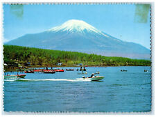 c1950's The Boatings at Lake Yamanaka Yamanashi Prefecture Japan Postcard picture
