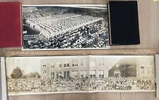 LOT 2 VINTAGE PANORAMIC PHOTOGRAPHS 1955 ANNAPOLIS GRADUATION + A PUBLIC SCHOOL picture