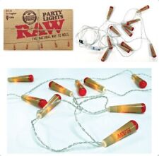 New RAW Rolling Papers Cone PARTY LIGHTS usb powered 6 1/2' long picture