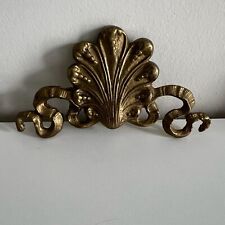 Vintage Brass Exchange Solid Brass Shell Ornament Mirror Decor Blowing Rock NC picture