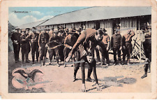 Camp Logan WWI Military Army Base Downtown Houston Doughboy Uniform Postcard C34 picture