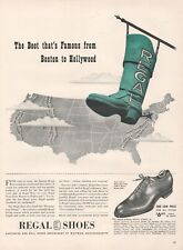 1942 Regal Shoes Boot That's Famous Boston to Hollywood Vintage Print Ad L24 picture