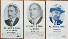 Wellington D. Rankin, Jeanette's Brother 3 1942 Political Ad Cards, Senate House picture