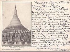Yangon / Rangoon, MYANMAR / BURMA - Gold Pagoda - 1904 picture