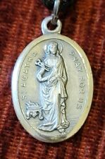 St. Agatha Vintage & New Sterling Medal Italy Patron of Breast Cancer Sufferers picture
