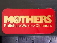 MOTHERS - Polishes - Waxes - Cleaners - Original Vintage Racing Decal/Sticker picture
