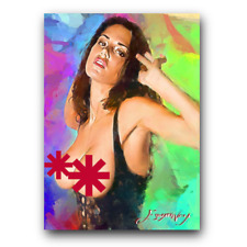 Tiffany Taylor #4 Art Card Limited 49/50 Edward Vela Signed (Censored) picture