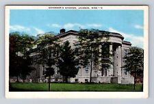 Jackson MS- Mississippi, Governor's Mansion, Antique, Vintage Souvenir Postcard picture