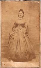 Young Woman in Hoop Dress, CDV Photo, c1860s #1982 picture