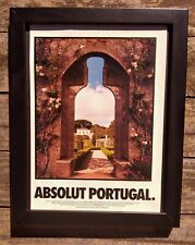 1996 Vintage ABSOLUT PORTUGAL Framed Print Ad Poster Dennis Marsico Pop Art picture