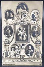 1914 RPPC Germany's Imperial House Family Tree Real Photo Postcard 25th Annivers picture