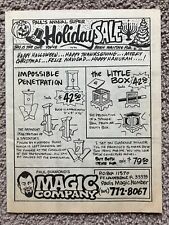Vtg 1990's Paul Diamond's Magic Company Holiday Novelty Catalog Ft Lauderdale FL picture