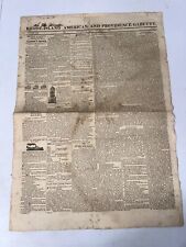 Rhode-Island American & Providence Gazette November 11,  1825  Vol.  LX No. 10 picture