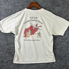 Vintage USAF Combat Control T Shirt Men’s XL Kabul First There White picture