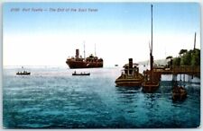 Postcard - Port Tewfik - The End pf the Suez Canal - Egypt picture