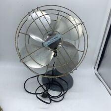 Vintage Fan 1950s Polar Cub 12” Oscillating Metal By A.C. Gilbert WORKS Blue picture