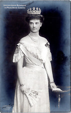 Grand Duchess Alexandra von Mecklenburg-Schwerin Vintage Silver Print on Carte p picture