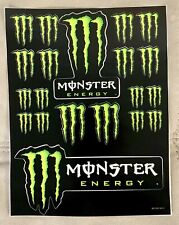 RARE Monster Energy Sticker Decal Lot NEW - Rare Sheet of 20 picture