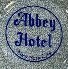 Abbey Hotel New York City Ashtray Clear Glass picture