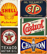 Vintage Auto Motorcycle Oil Gasoline Metal Tin Signs Retro Garage Metal Signs Ol picture