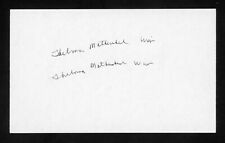 Thelma Mothershed-Wair member of Famous Little Rock Nine Signed 3x5 Card E25832 picture