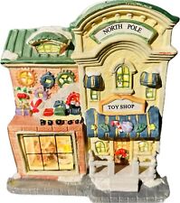 Vintage Christmas Holiday Wellington Square North Pole Toy Shop Building Decor picture