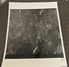 Vtg Official NASA Photograph of lunar surface - 1964 with blue text on back picture