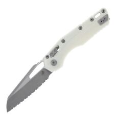 Microtech MSI RAM-LOK Full Serrations, White Polymer Tri Grip / M390 Apocalyptic picture