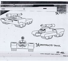 She-Ra MOTU Destructo Tank Original Production Art on Acetate PP-42 picture