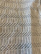 Antique Wool Silk-lined Neiman Marcus Baby Blanket 40” Square (used) picture