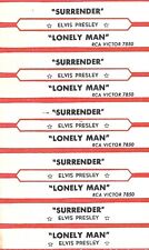 Five Jukebox Title Strips - Elvis Presley: 